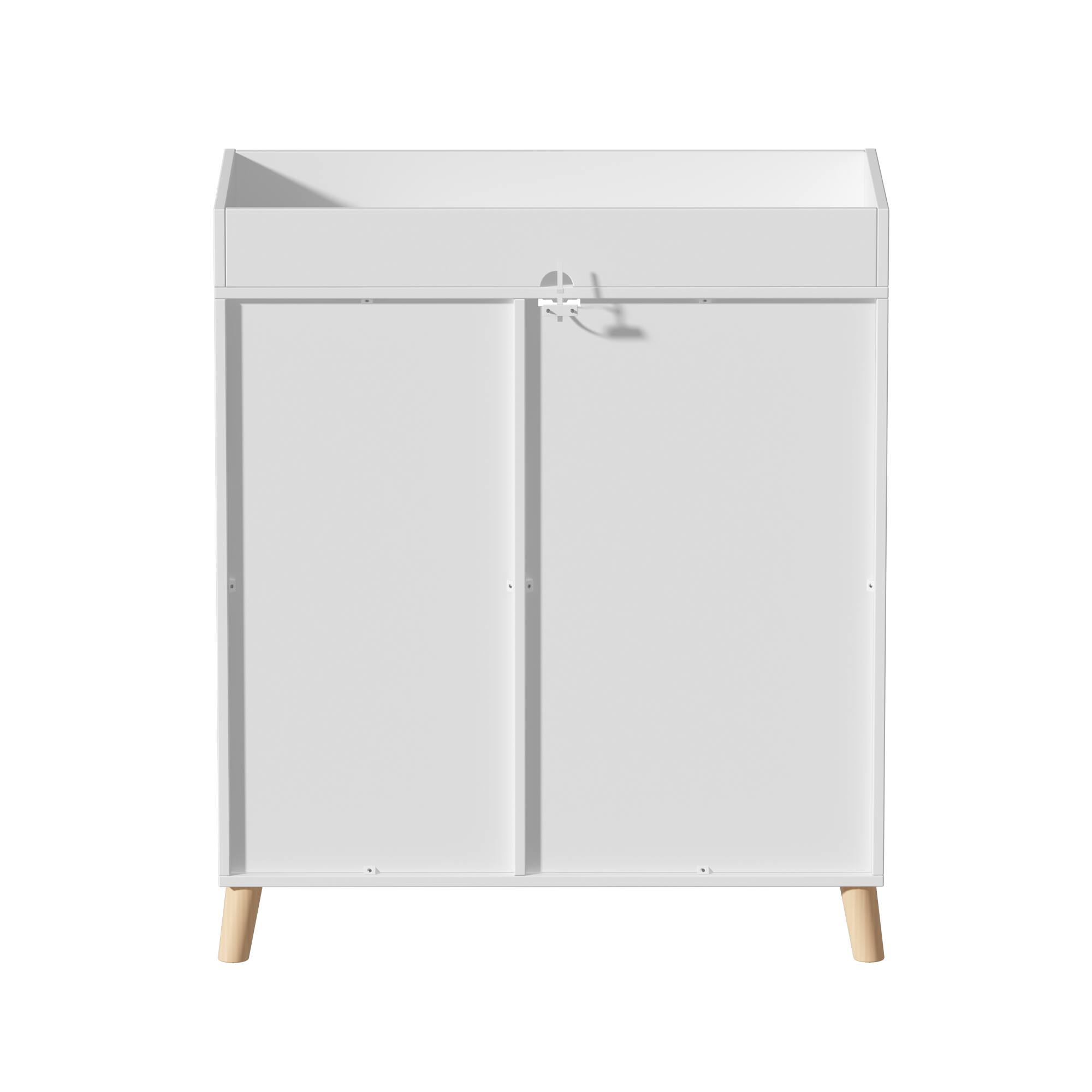 Back. FUFU & GAGA - FUFU&GAGA Anti-Tip Changing Table Dresser with Multi-Drawer Storage White - White.