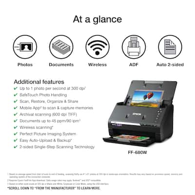Epson FastFoto FF 680W Wireless High speed Photo Scanning System Epson FastFoto FF 680W Wireless High speed Photo Scanning System