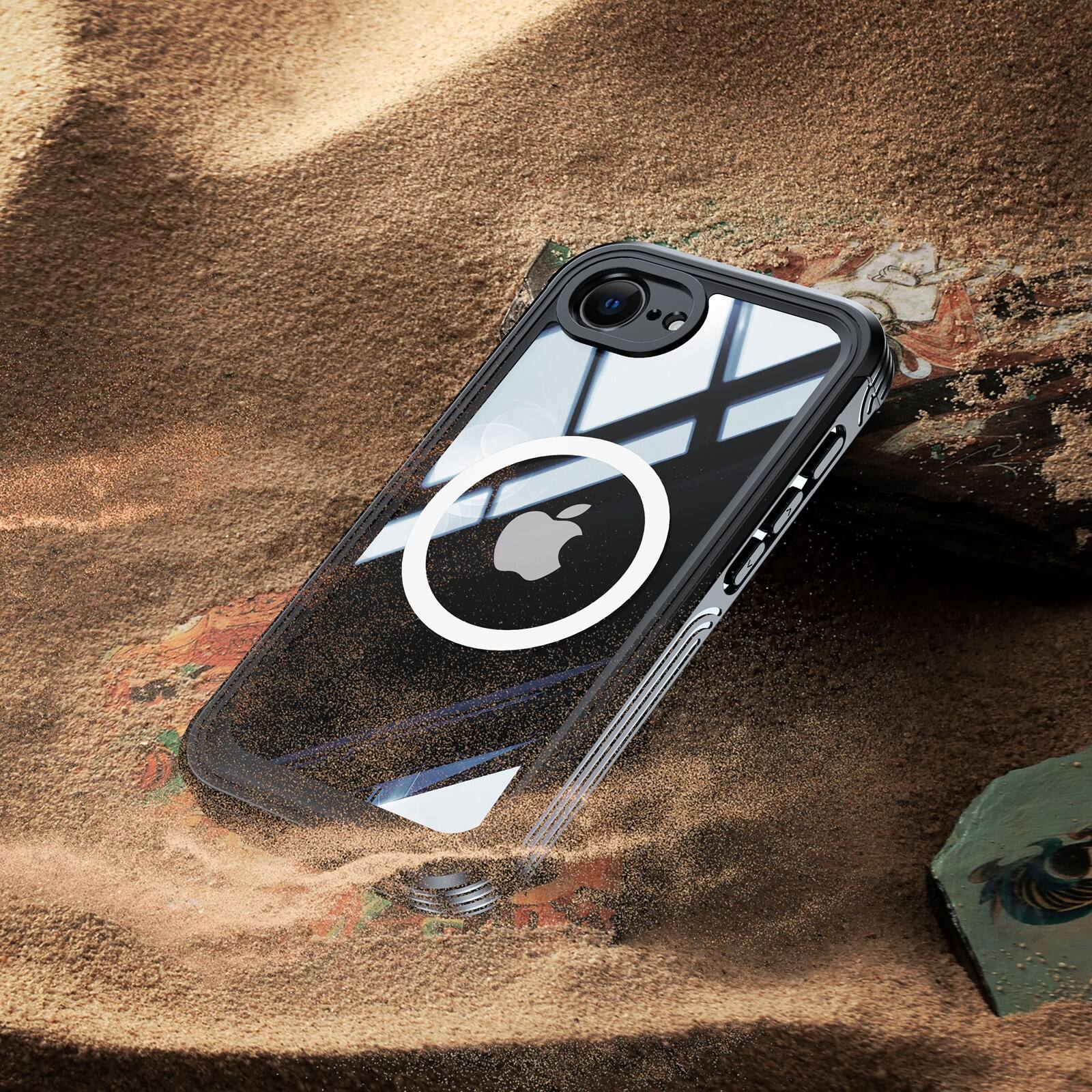 Alt View 3. UUCOVER - Full Body Case for iPhone 17e / iPhone 16e, Shockproof Case Built-in Screen Protector Compatible with Mag Safe Cover - Black.