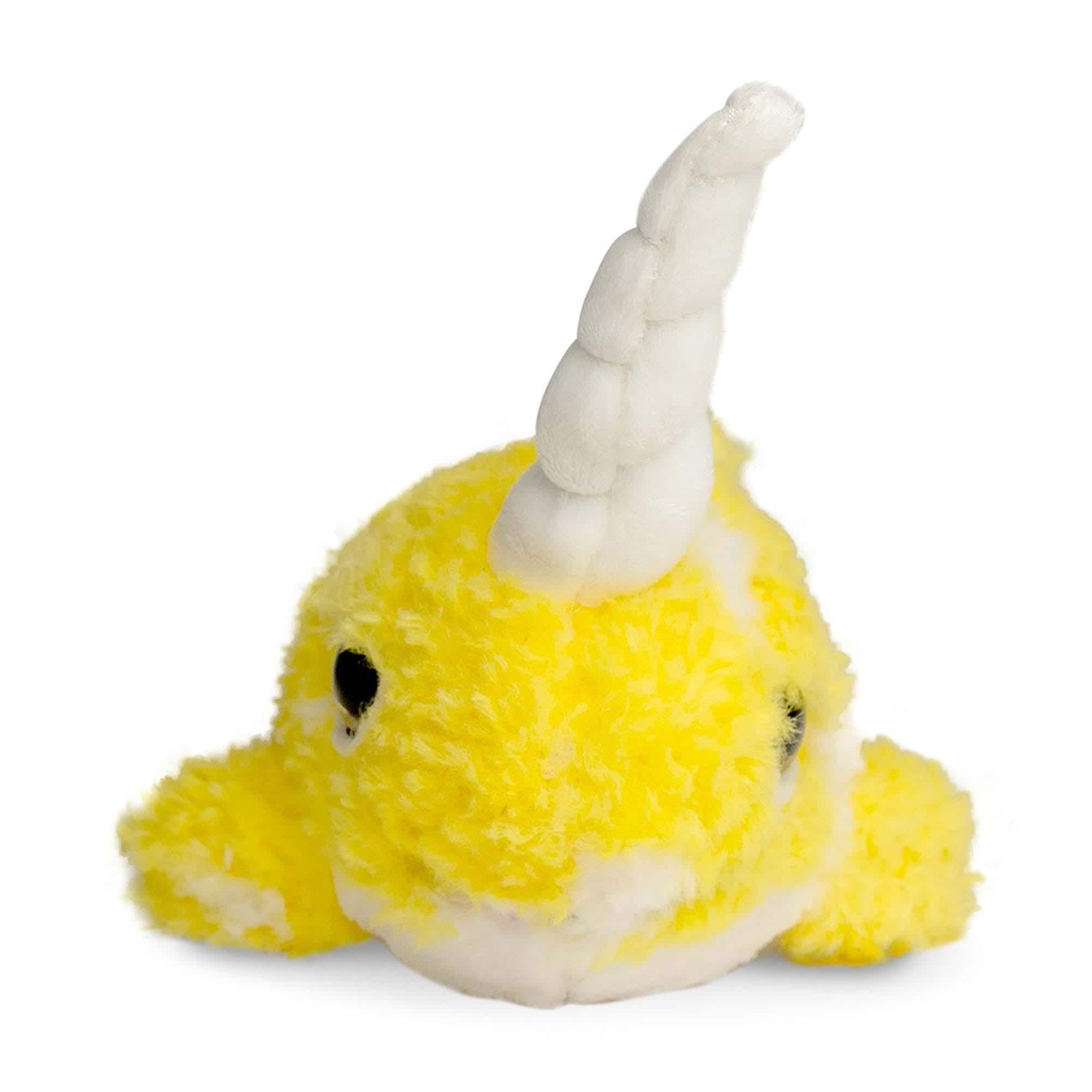 Kellytoy - Cute & Cuddly Narwhal 6 Inch Plush - Yellow