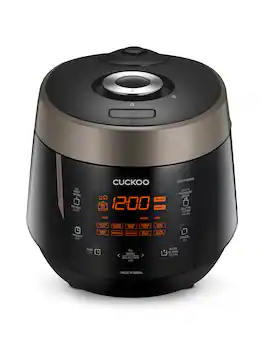 Cuckoo - CRP-P1009SB 10-Cup (Uncooked) / 20-Cup (Cooked) Heating Pressure Rice Cooker & Warmer with Nonstick Inner Pot - Black
