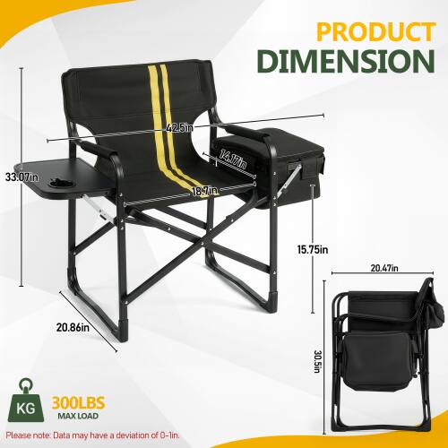 PRODUCT DIMENSION

33.07in x 42.5in x 14.17in x 18.7in x 15.75in x 20.47in x 20.86in x 30.5in

KG 300LBS MAX LOAD

Please note: Data may have a deviation of 0-1in.
