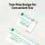 Tear-free Design for Convenient Use:
Nota: Pliegue a PETCIT lo largo SU de la siguiente línea di.