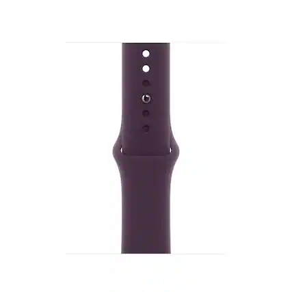 Front. Apple - Apple Watch Band - Sport Band (42mm) - Plum - S/M - Purple.