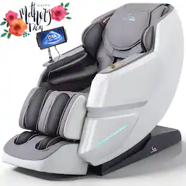 MassaMax - MT339 4D Full Body Stretch Massage Chair ,OTA Update,Body Scan,Extended Footrest&Foot Rollers,Heat Function - White