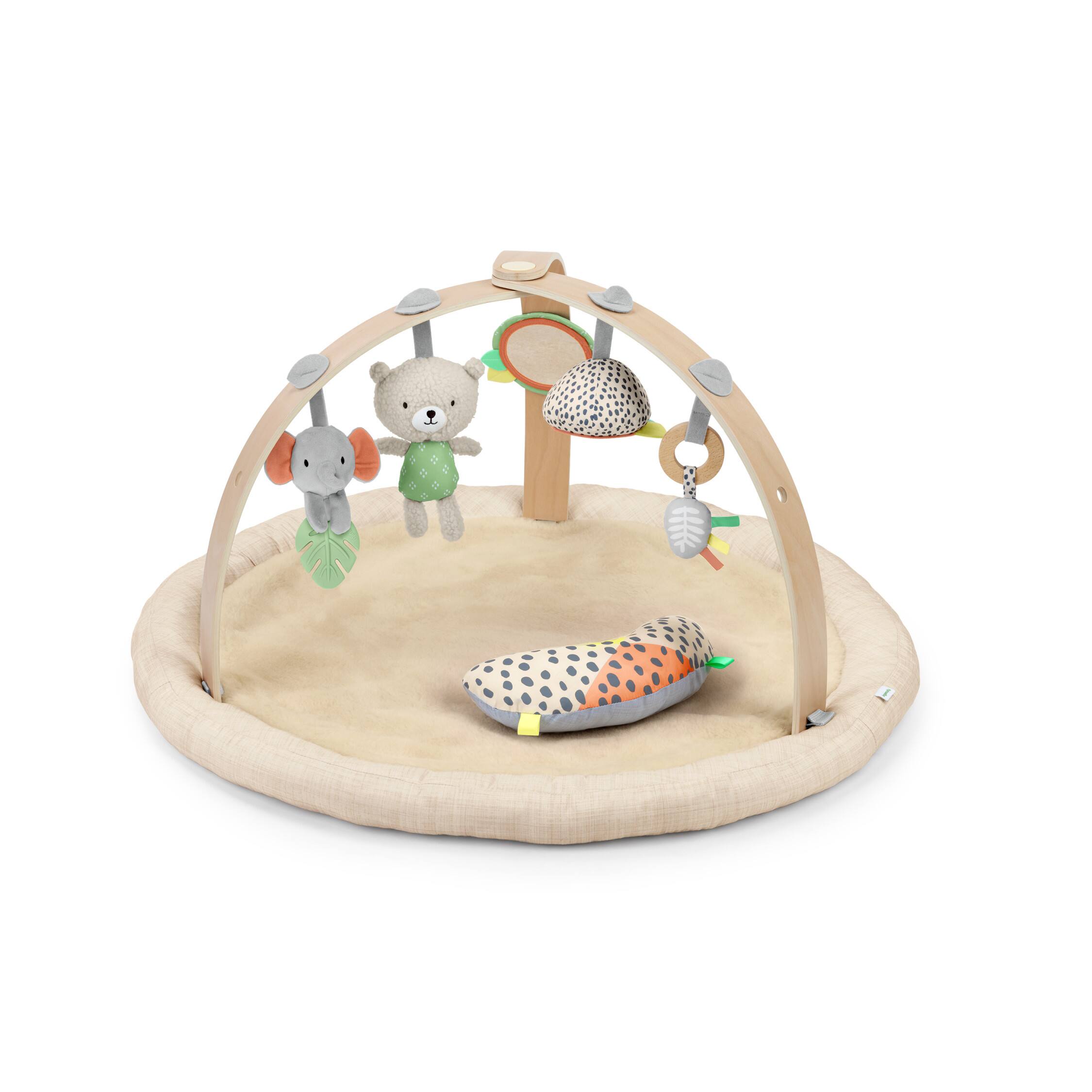Ingenuity - Every Season Plush Lambswool Baby Play Gym, 0+ Months - Natural - Cream