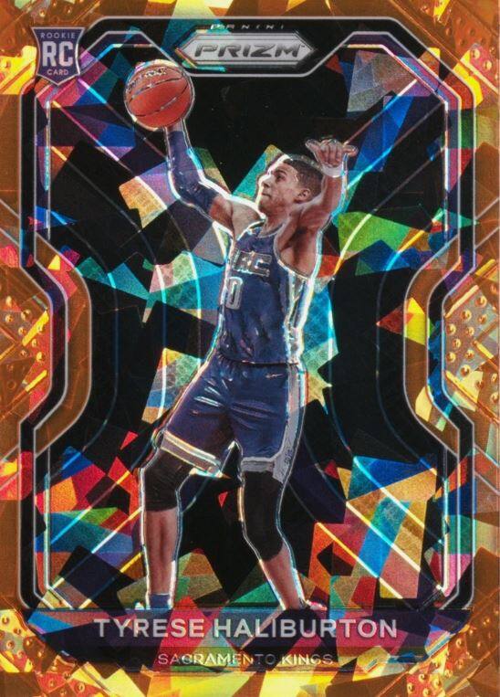ROOKIE RC CARD  
PRIZM  
TYRESE HALIBURTON  
SACRAMENTO KINGS