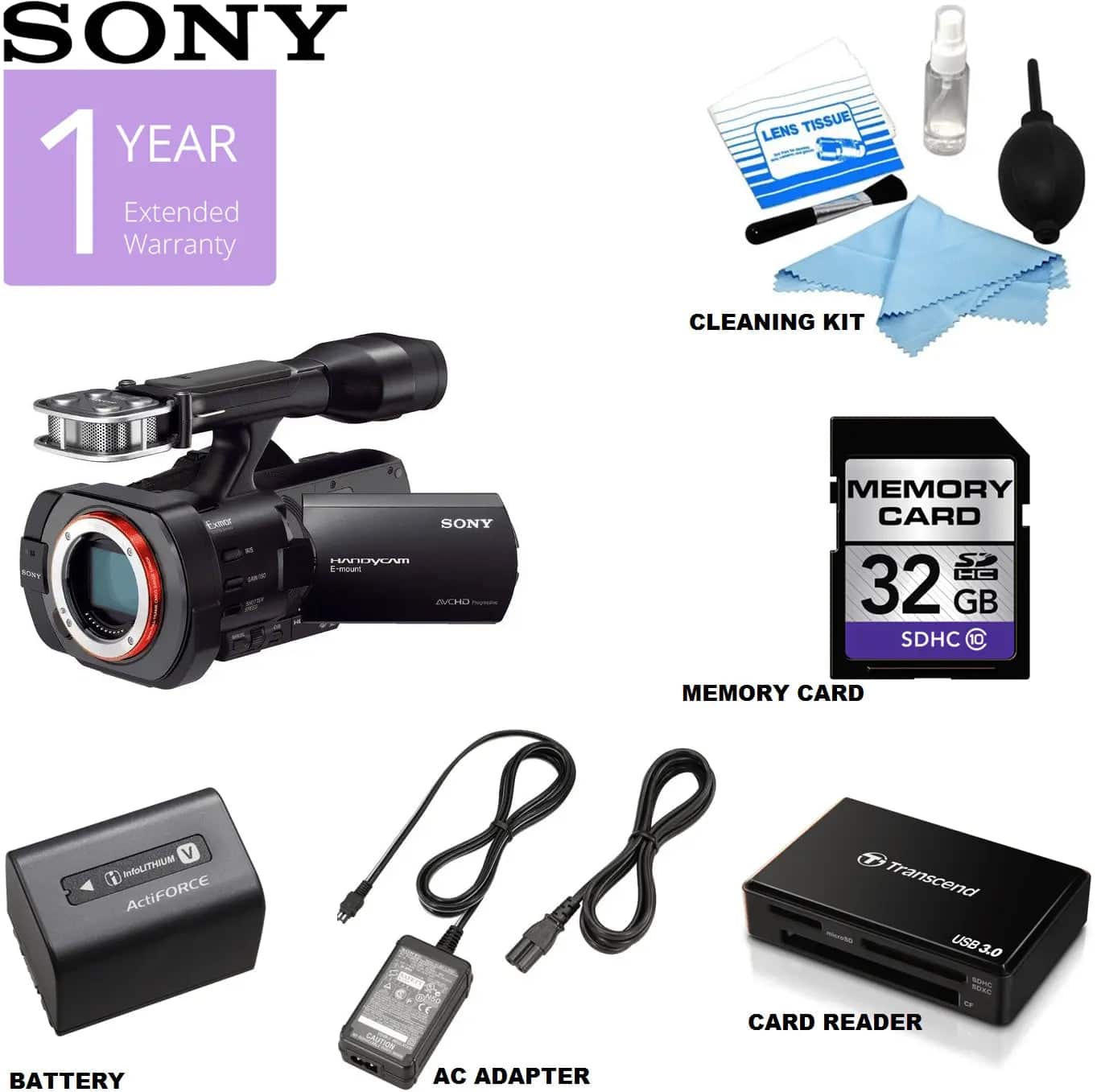 Sony - NEX-VG900 Full-Frame Interchangeable Lens Camcorder (USA) - Black