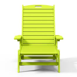 WestinTrends - Malibu Poly Reclining Chaise Lounge - Lime