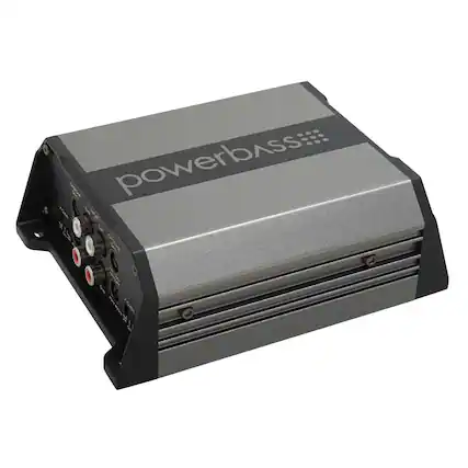 Front. Powerbass - PowerBass PBM-360.4 - 45Watt x 4 (4 ohm), 90Watt x 4 (2 ohm) Mini Amplifier - Black/Gray.