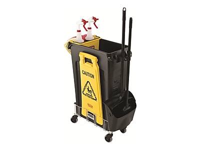 Alt View 3. RubberMaid - Rubbermaid Commercial Products Safety Awareness Floor Sign, Yellow (FG611200YEL) - Yellow.