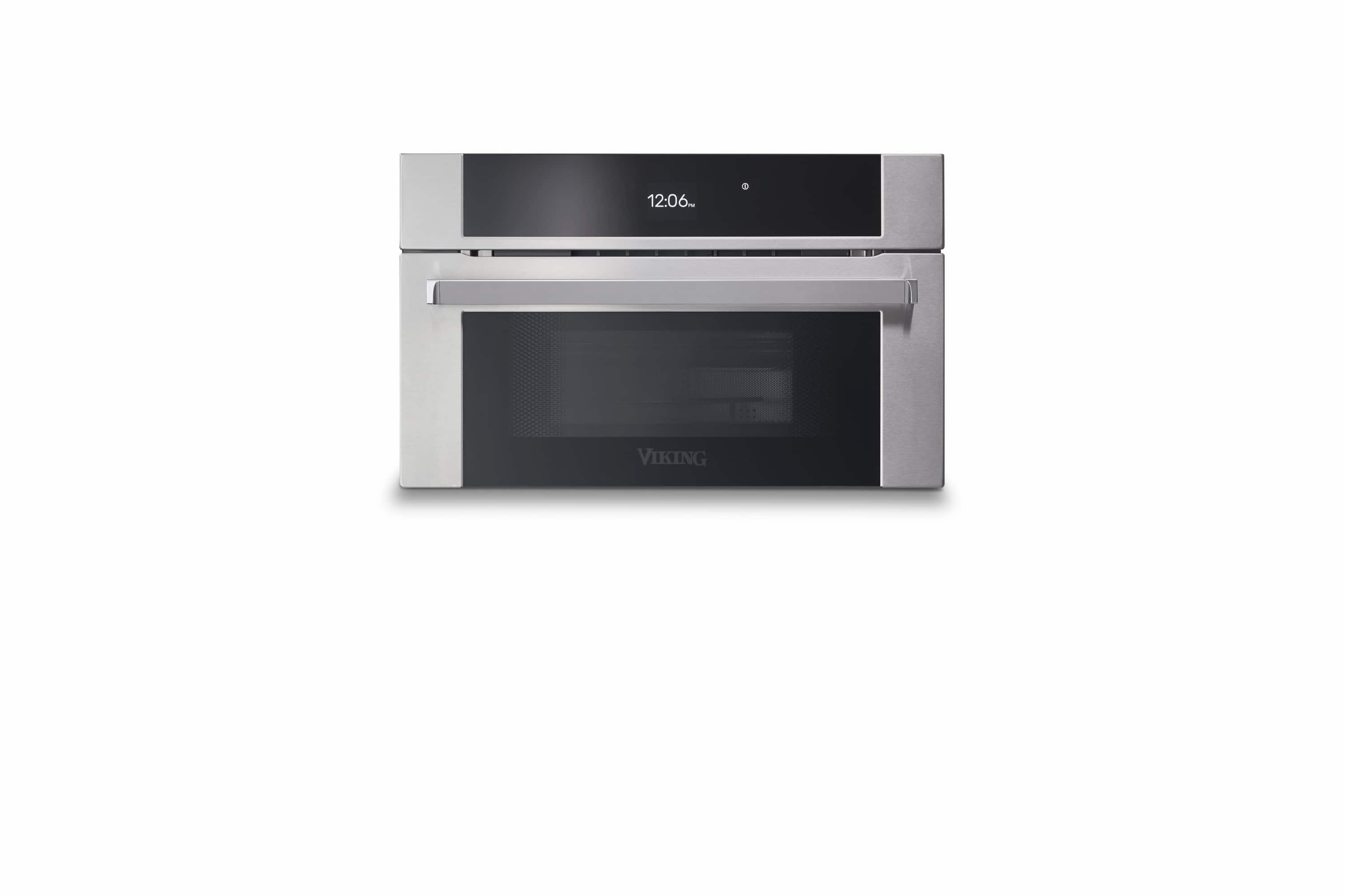 Viking - RVL 30"W. 1.06 Cu. Ft. Electric True Convection Combi-Speed Oven - Stainless Steel