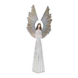 BreeBe - Holiday Angel Statue 36"H - White, Gold