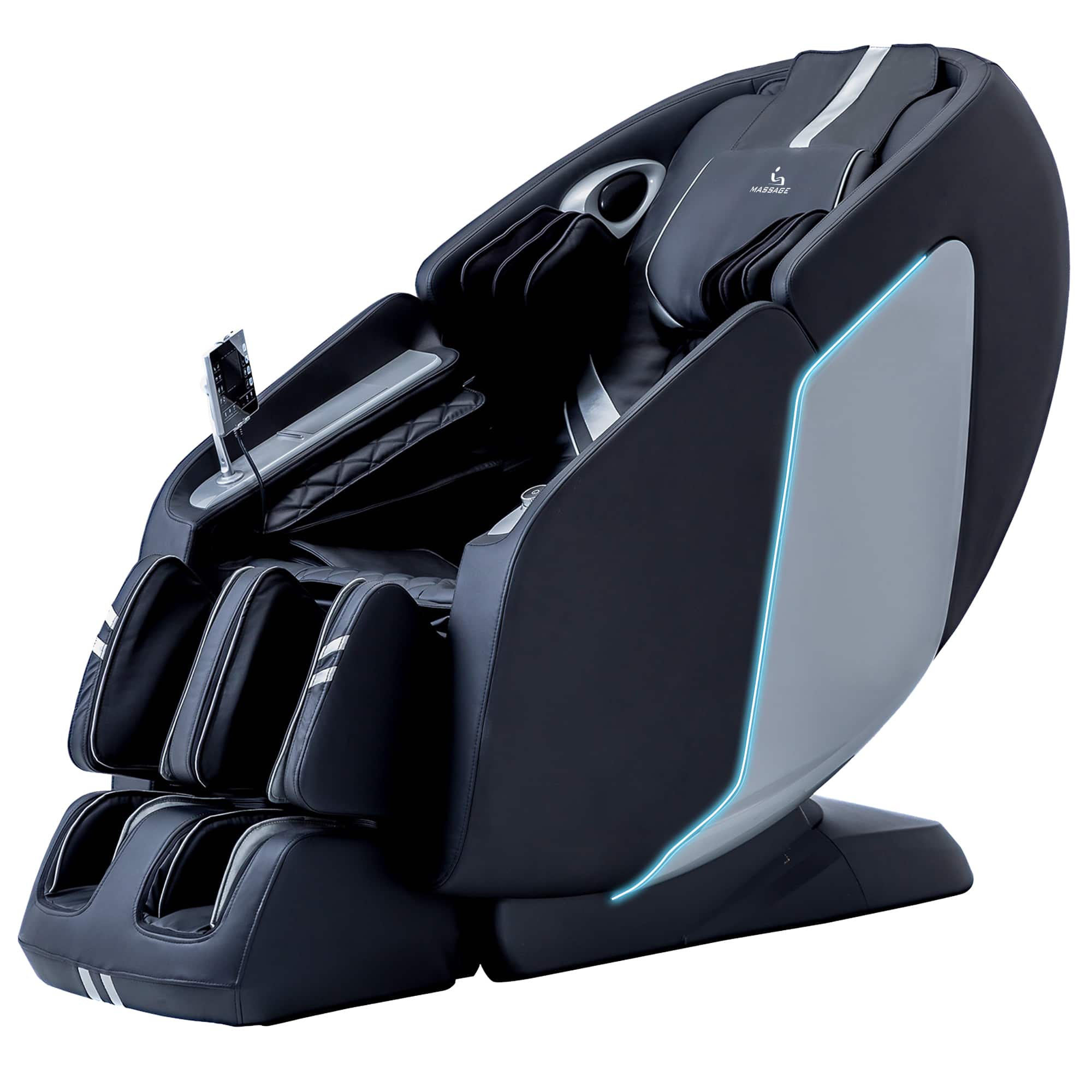 MassaMax - MT398 4D Massage Chair 2025 Full Body Stretch,Extended Footrest,Foot Rollers Massage,Heat Therapy - Black