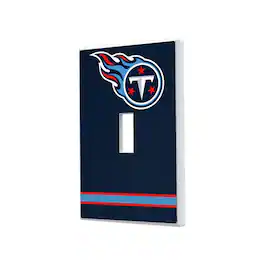 Keyscaper - Tennessee Titans Stripe Single Toggle Light Switch Plate - Multicolor
