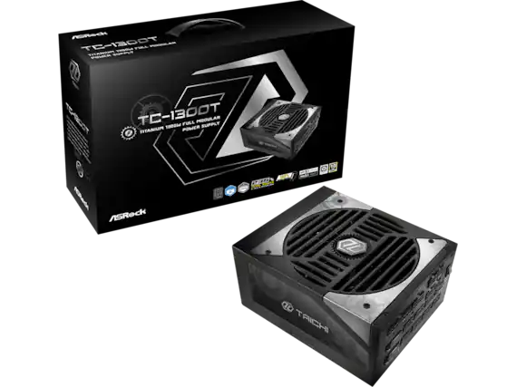 ASRock
TC-1300T
TITANIUM 1300W FULL MODULAR POWER SUPPLY
TAICHI