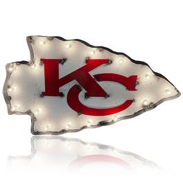Imperial - Kansas City Chiefs 18" x 30.25" Lighted Logo Recycled Metal Sign - Multicolor