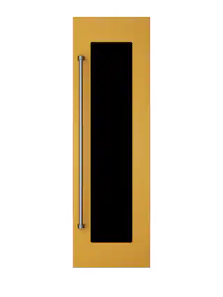 Front. Viking - 24"W. Integrated Wine Cellar Door Panel - Daffodil Right Hinge - Daffodil.