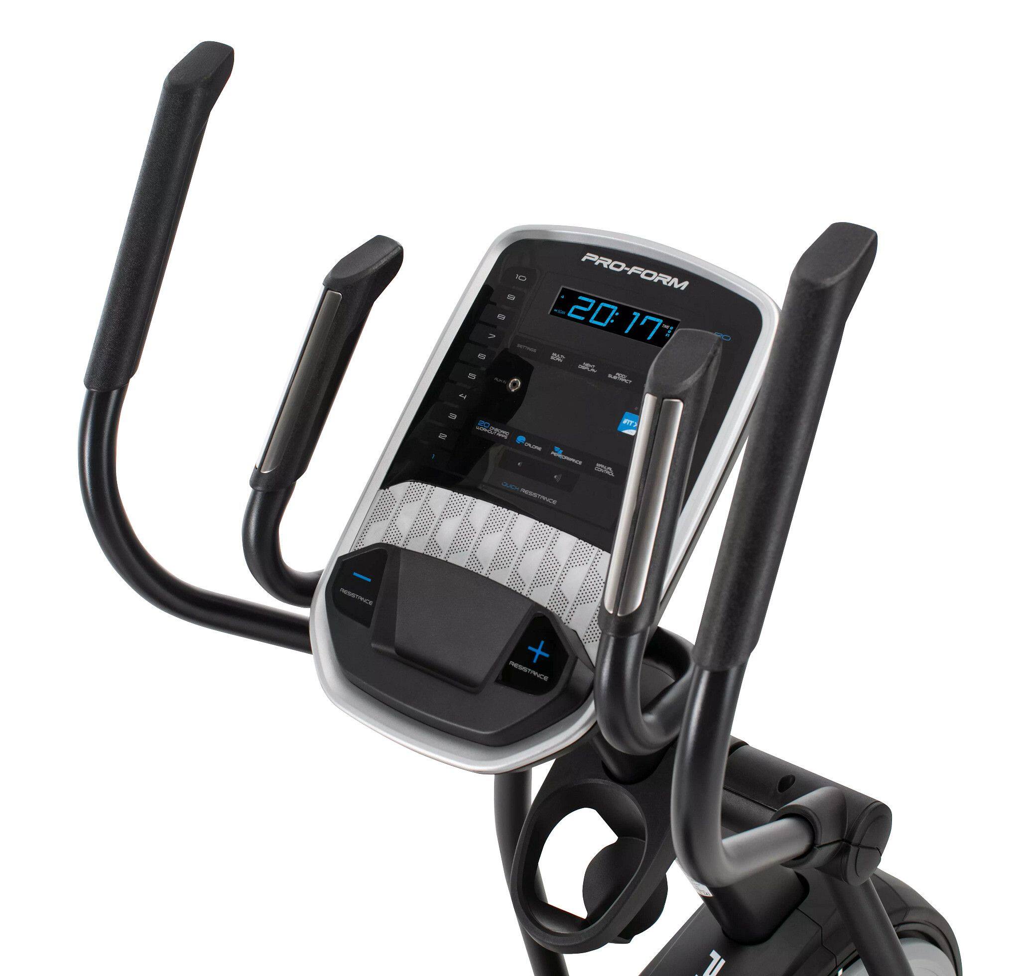 Angle. ProForm - ProForm Carbon EL Elliptical with Adjustable Stride & Incline, 30-Day iFIT Membership for Studio & Global Workouts - Black.