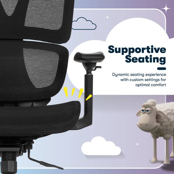 Supportive Seating  
Dynamic seating experience with custom settings for optimal comfort