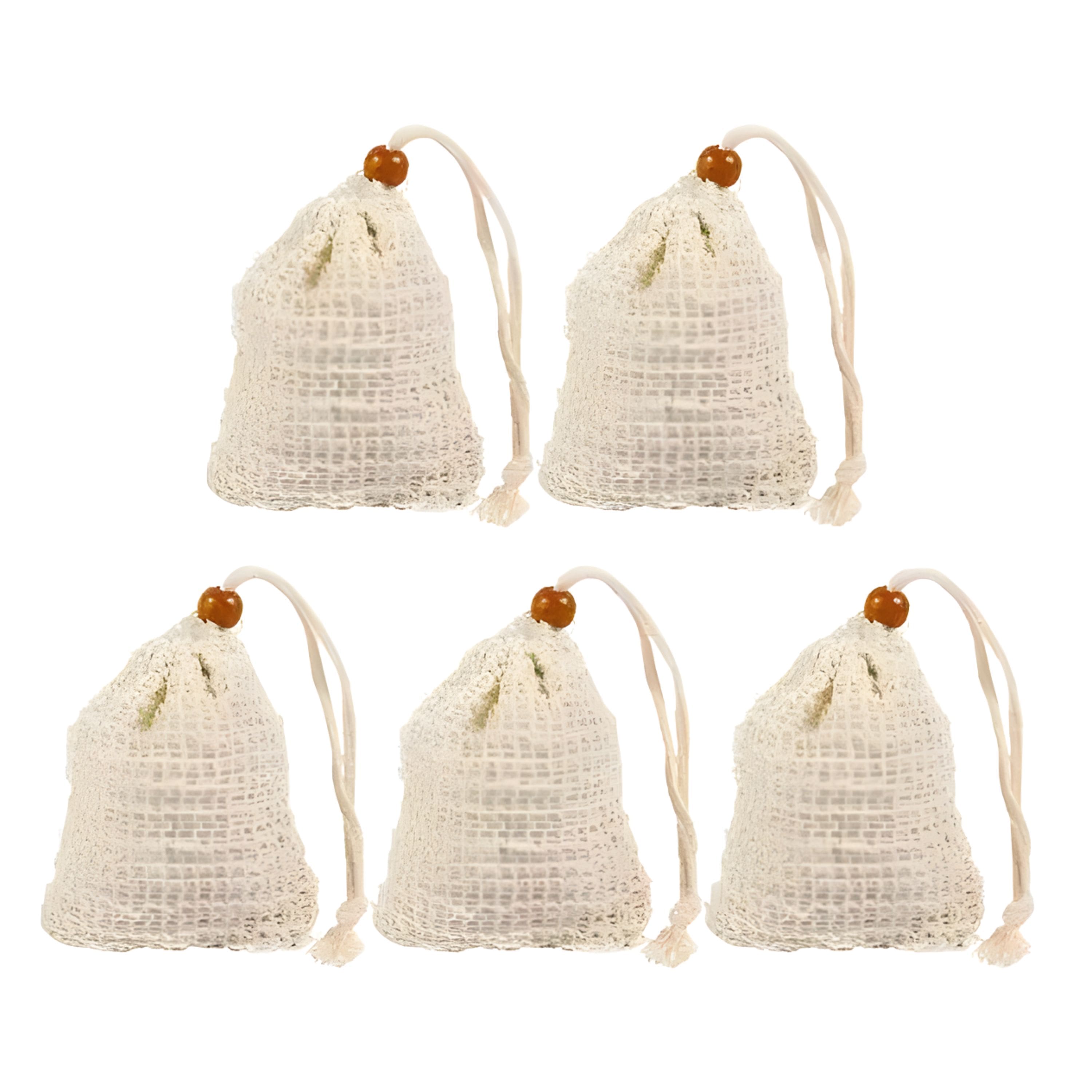 Kitcheniva - Exfoliating Mesh Soap Savers Drawstring Bag for Bar Soap 5 Pcs price history on PriceWatchPro