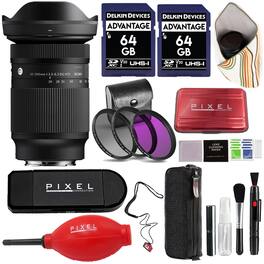 Sigma - 20-200mm f/3.5-6.3 DG Contemporary Lens for L-Mount with Advanced Accessory and Travel Bundle | 796969
