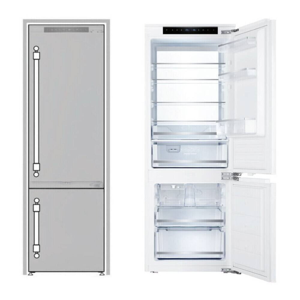Front. ILVE - ILVE 24 inch Built-In Counter-Depth Bottom Freezer Refrigerator with 8.37 cu. Ft. Total Capacity (Panel Ready) - Panel Ready.