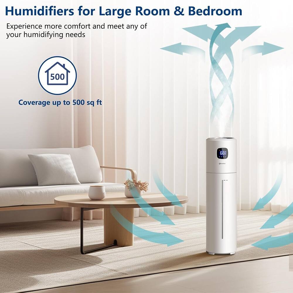 Humidifiers for Large Room & Bedroom

Experience more comfort and meet any of your humidifying needs

Coverage up to 500 sq ft