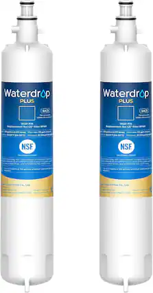 Waterdrop PLUS
BACK
This side mul hidden alber
Thin side Mhtum hidden afber
WDP-F19
Replacement for: GE filter RPWF
300 gallons (1.37 litres)
Flow rate: 0.5 gpm
33-100F (0.6-38C)
Pressure: 20-100 psi
NSF
Certified by NSF International in Model EFF-G0Y
Standard 42, 53, and 401 for the reduction of the claims
Data Sheet.
Certified by NSF International in Model EFF-6016
Standard 42, 53, and 401 for the reduction of the claims
Data Sheet.
6 months or 300 gallons, whichever comes first.
Ecopure Filter Co., Ltd.
Made in China
VON Road Jima Qingdao, China
EPA EsZ NO 953306
Ecopure Filter Co., Ltd.
Made in China
VON Road Jima Qingdao, China
EPA EsZ NO 953306