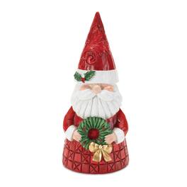 BreeBe - Holiday Santa Figurine 8.5"H - Red, White, Green