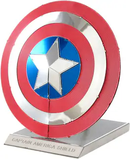 Metal Earth - Marvel Captain America's Shield 3D Metal Model Kit Fascinations - Silver