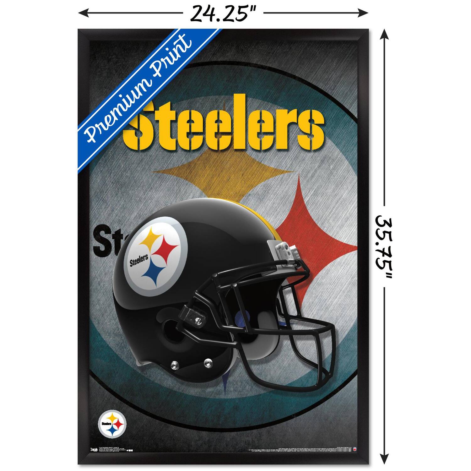 24.25" x 35.75"  
Premium Print  
Steelers