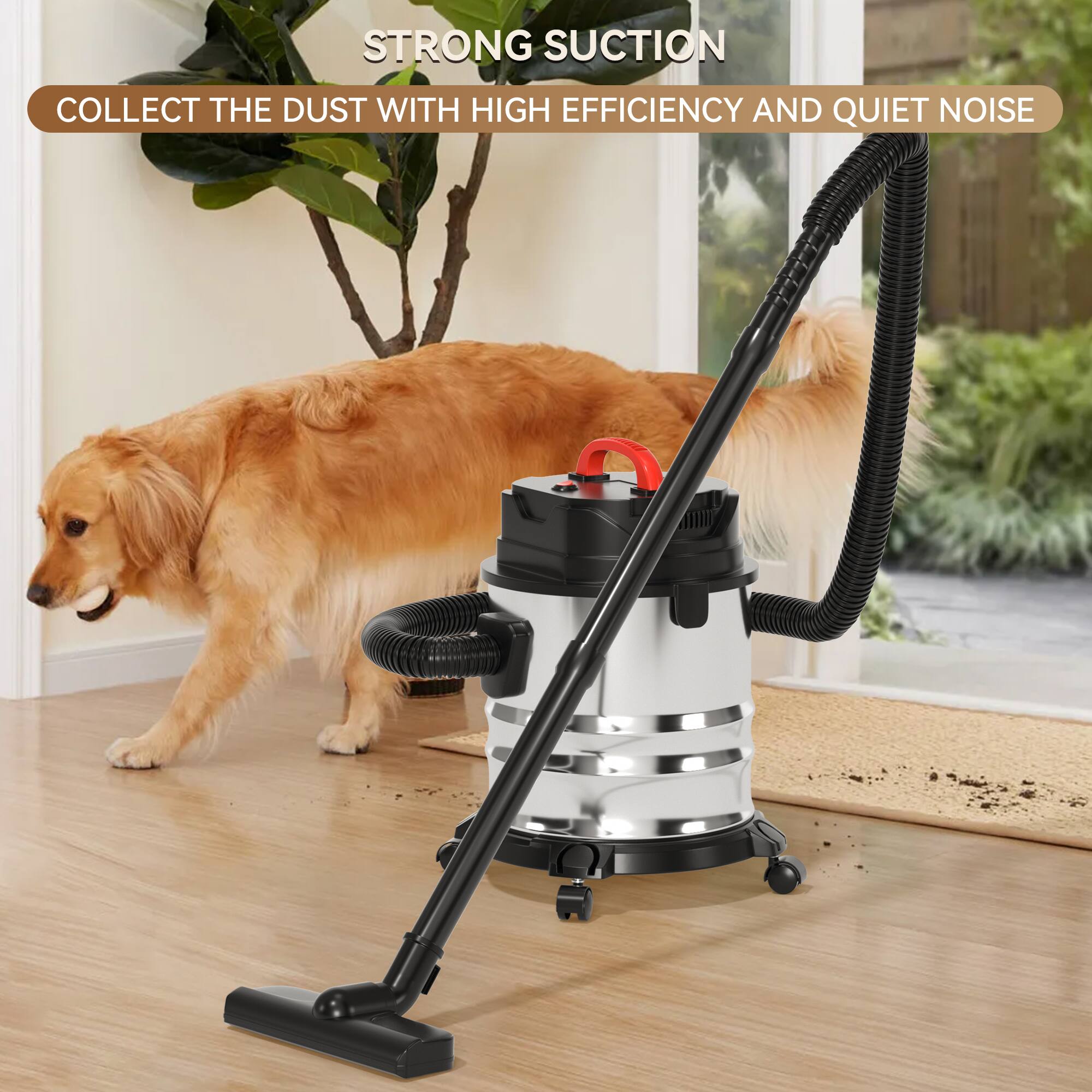 STRONG SUCTION  
COLLECT THE DUST WITH HIGH EFFICIENCY AND QUIET NOISE