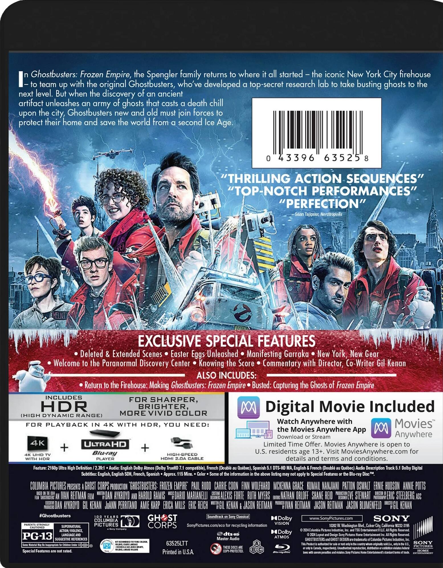 Alt View 1. Ghostbusters: Frozen Empire   - 4K Blu-Ray.