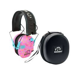 Walkers - Walker's Razor Slim Electronic Ear Muffs (Pink Sprinkles) with Protection Case - Not Available