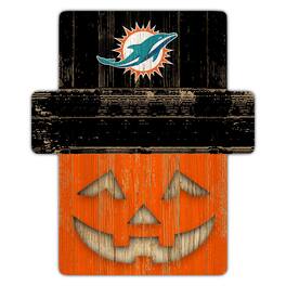 Fan Creations - Miami Dolphins 12" x 12" Jack-O-Lantern Display - Orange
