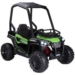 Aosom - 12V Kids UTV, Battery Powered Electric Ride on Car with Music, Lights, MP3/USB, Suspension System, Remote Control