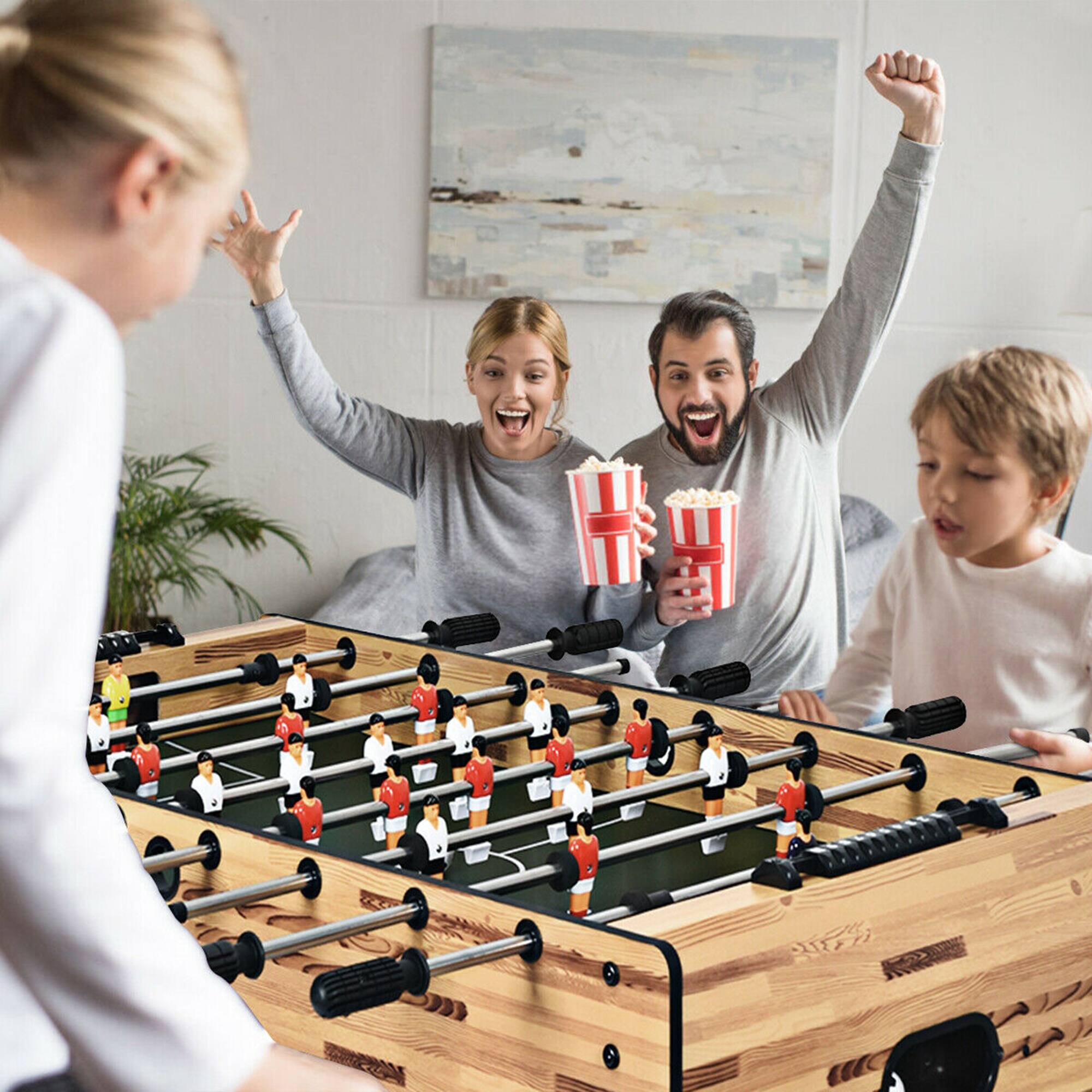 Alt View 11. Costway - 48'' Foosball Table Home Soccer Game Table Christmas Families Party Recreation - Natural.