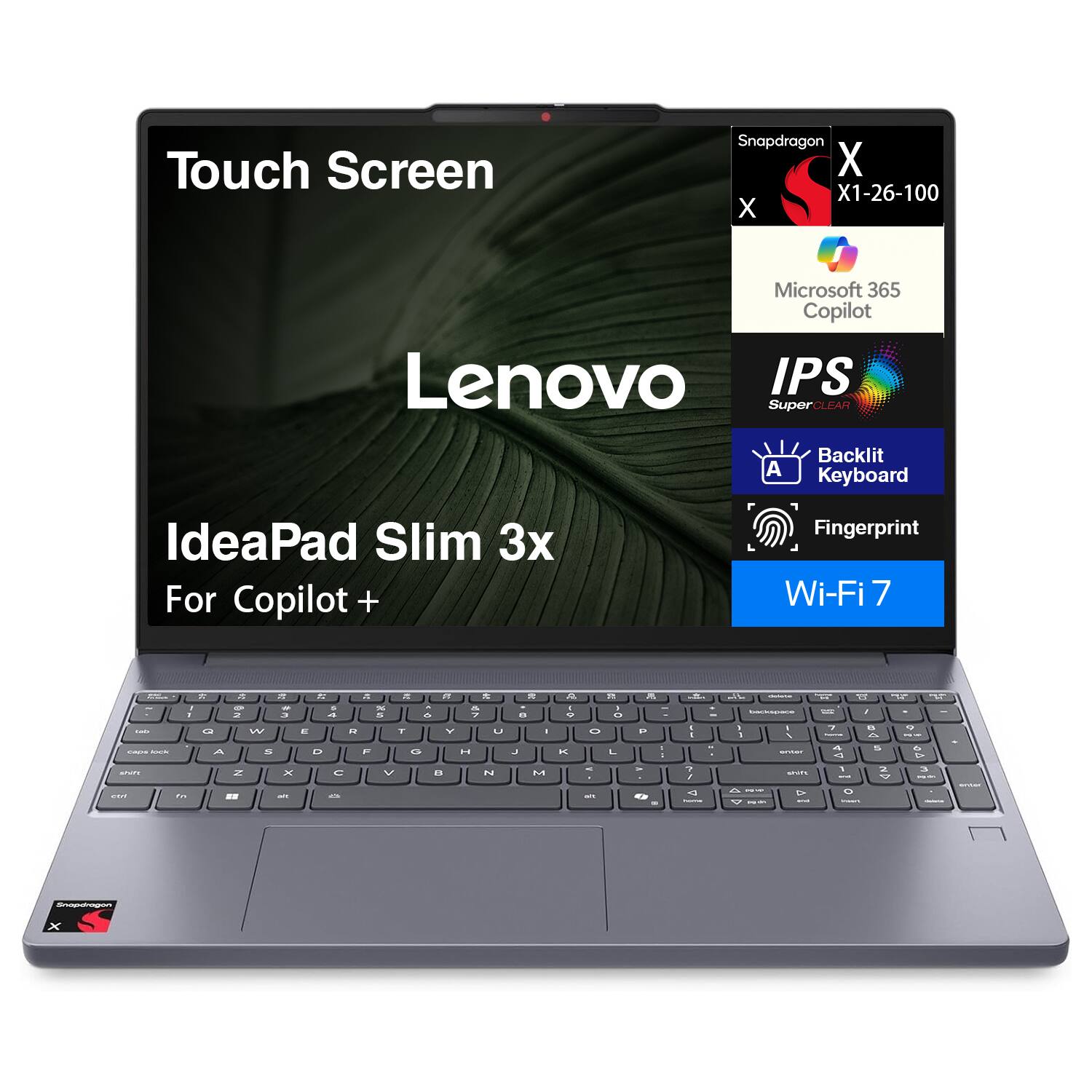 Lenovo IdeaPad Slim 3x Laptop 15.3 WUXGA (Qualcomm Snapdragon X X1