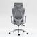 Alt View 2. GOODSILO - Ergonomic Mesh Office Chair with Adjustable Lumbar Support & 3D Armrests - Grey.