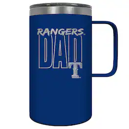 Great American Products - Texas Rangers Dad 18oz. Hustle Travel Mug - Multicolor