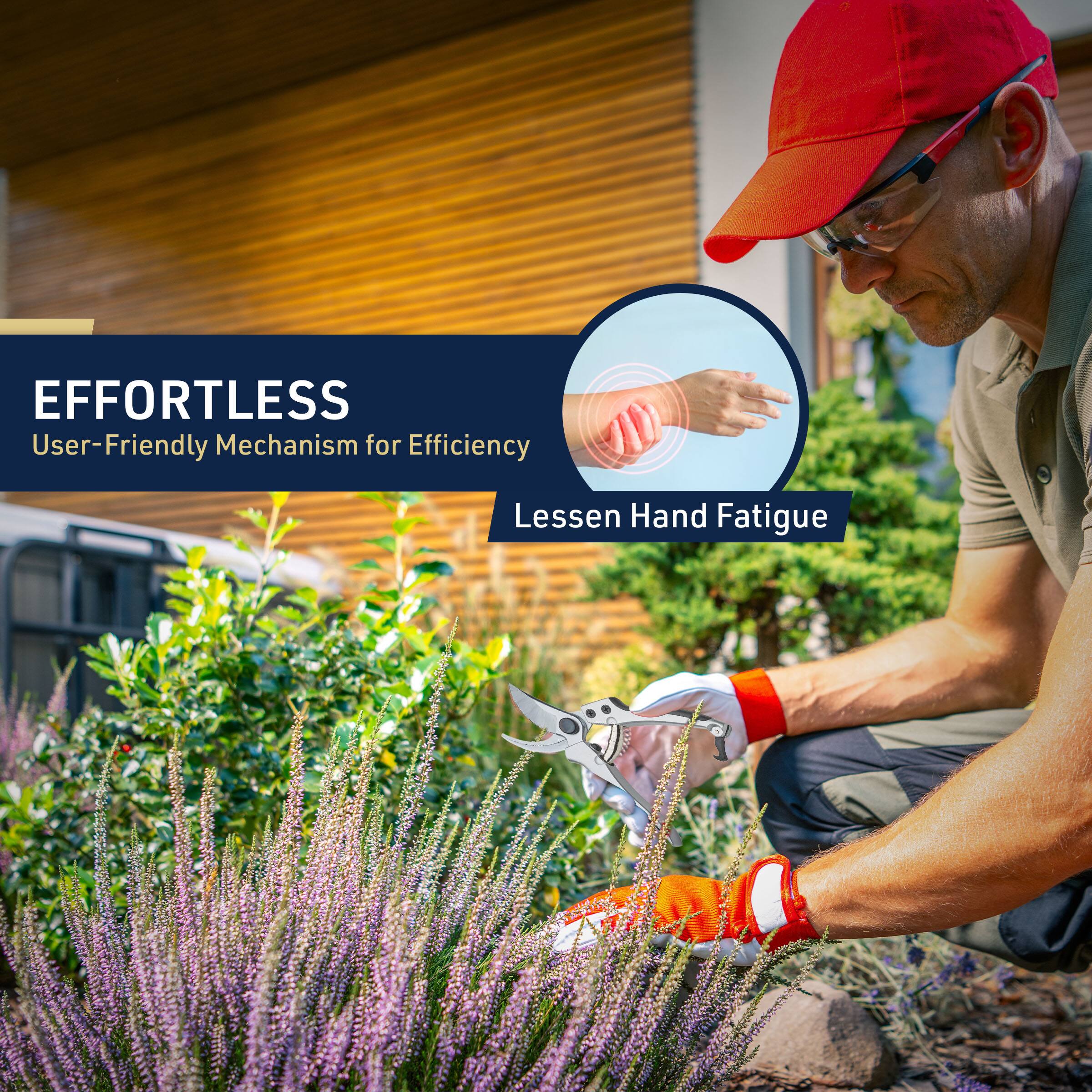 EFFORTLESS  
User-Friendly Mechanism for Efficiency  
Lessen Hand Fatigue