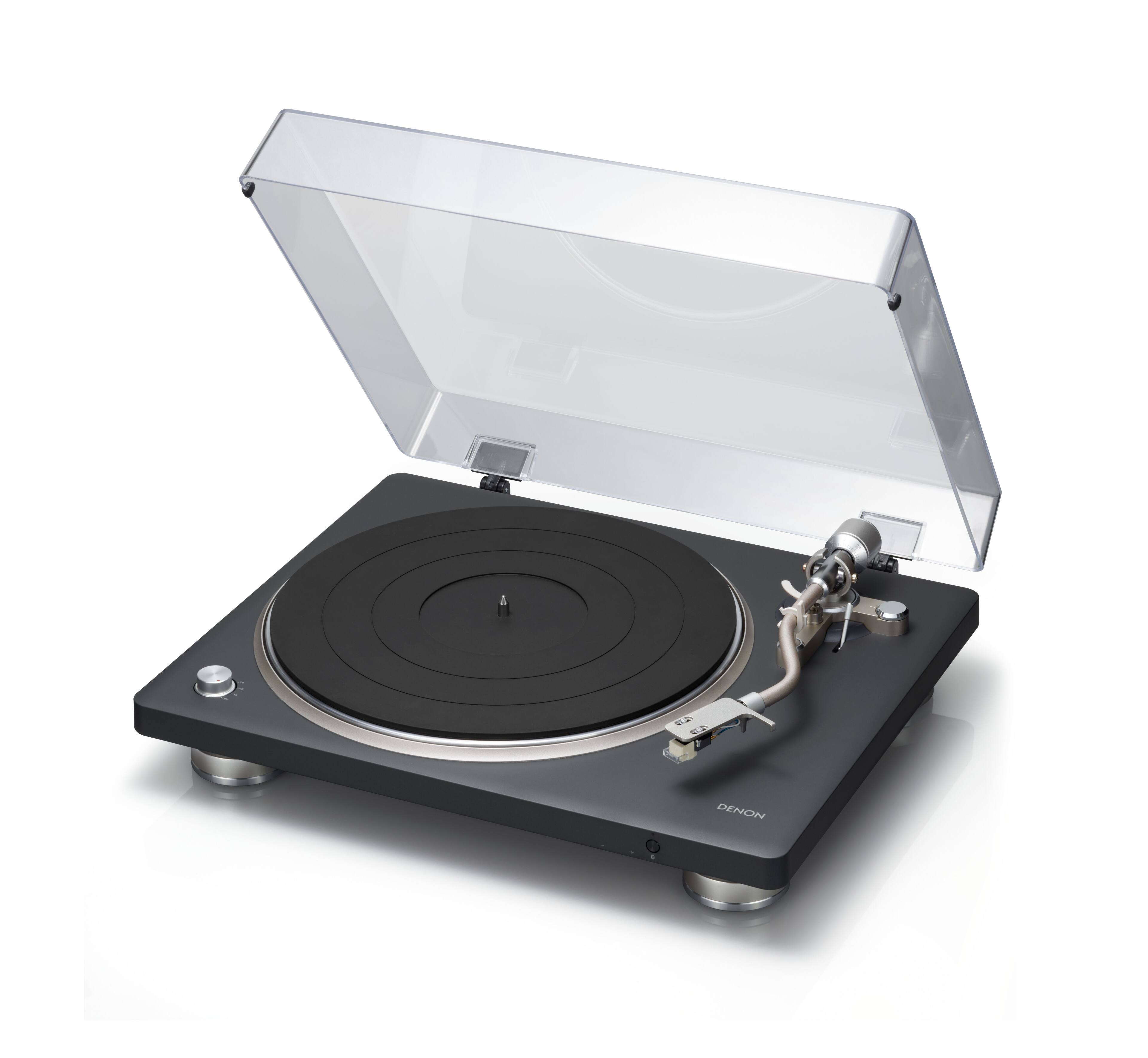 Alt View 4. Denon - Denon DP-500BT Premium Bluetooth Turntable - Black.