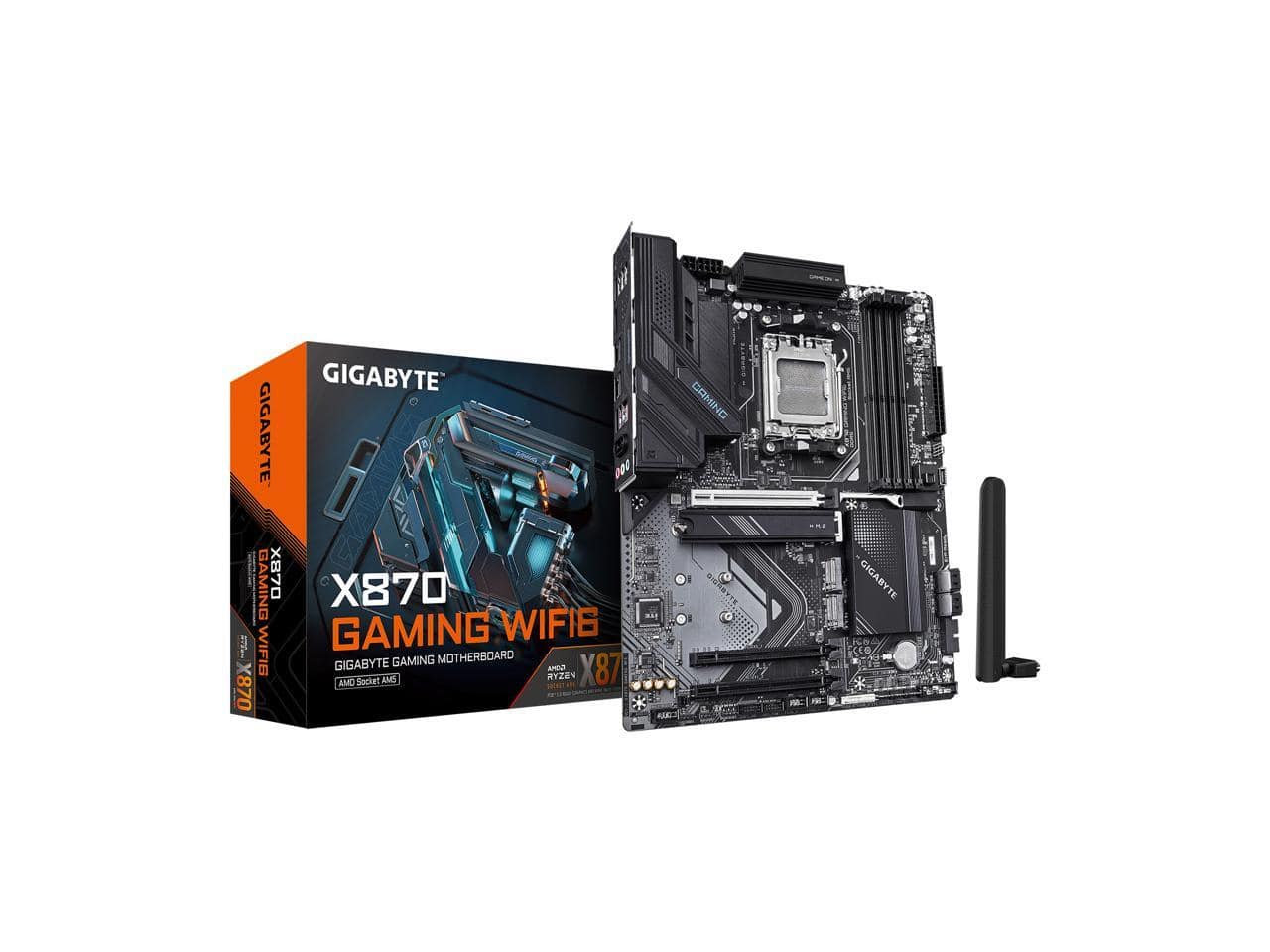 GIGABYTE - X870 GAMING WIFI6 AM5, ATX, DDR5, 3x M.2, PCIe 5.0, USB4, 2.5GbE, 5-Year Warranty