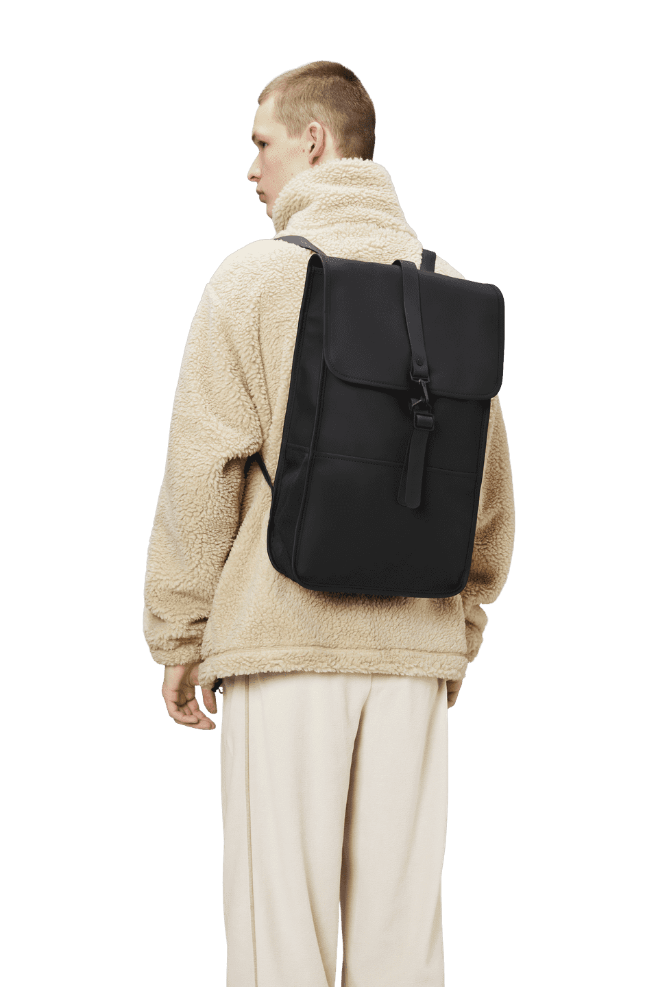 Back. RAINS - Laptop Backpack - Black.