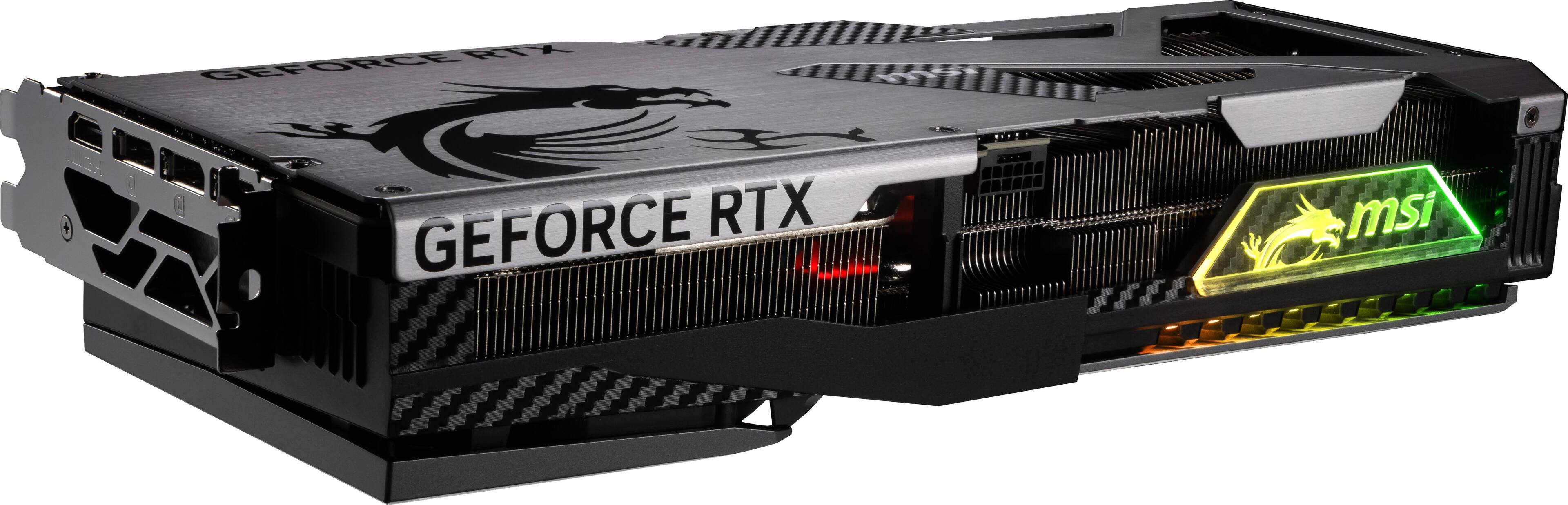 The text on the image reads "GeForce RTX," which is a gaming computer system.