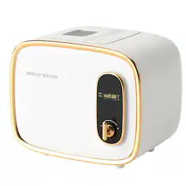 Tiramisubest - 500W Car Bread maker 17-in-1 Automatic toaster LED 15h Timer,portable bread machine,multifunctional baking equipment - White