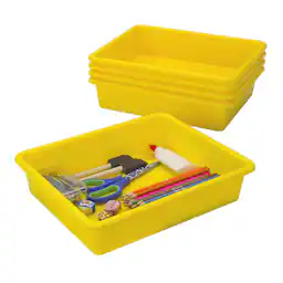 Yellow-10 x 13 x 3 Inches-Flat, Tray Only