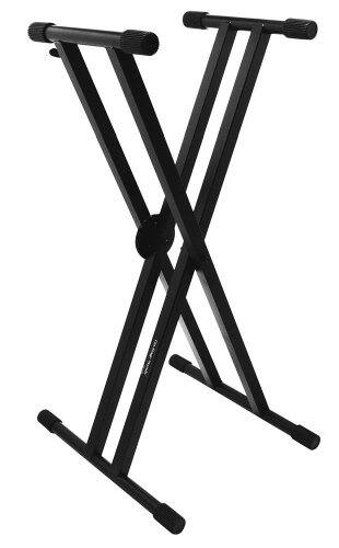 Alt View 3. On Stage Stands - On Stage KS7291 Pro Double X Keyboard Stand - "NA".