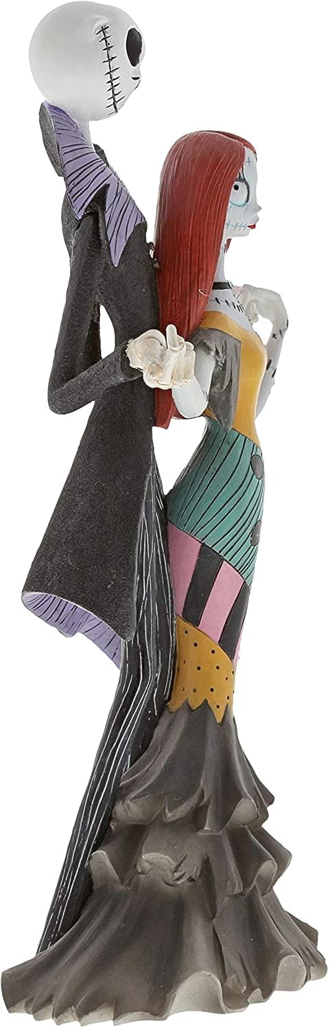 Alt View 2. Disney - Nightmare Before Christmas Jack & Sally 8.74 Inch Enesco Statue - Yellow.